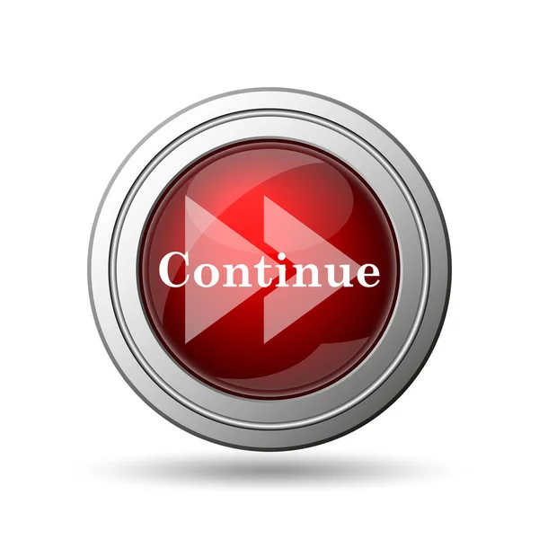 Continue Icon Internet Button White Background — Stock Photo, Image