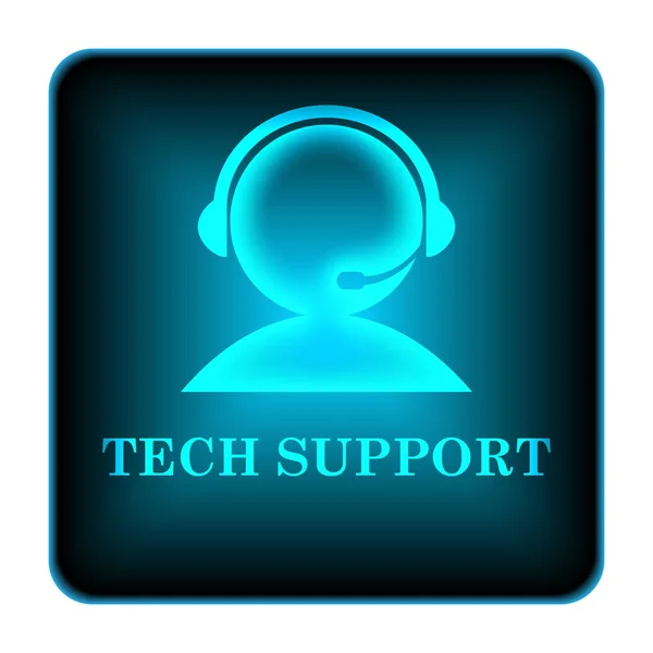 Tech Support Icon Internet Button White Background — Stock Photo, Image