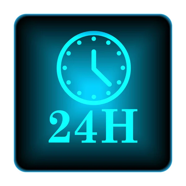 24 시간 시계 아이콘 — 스톡 사진