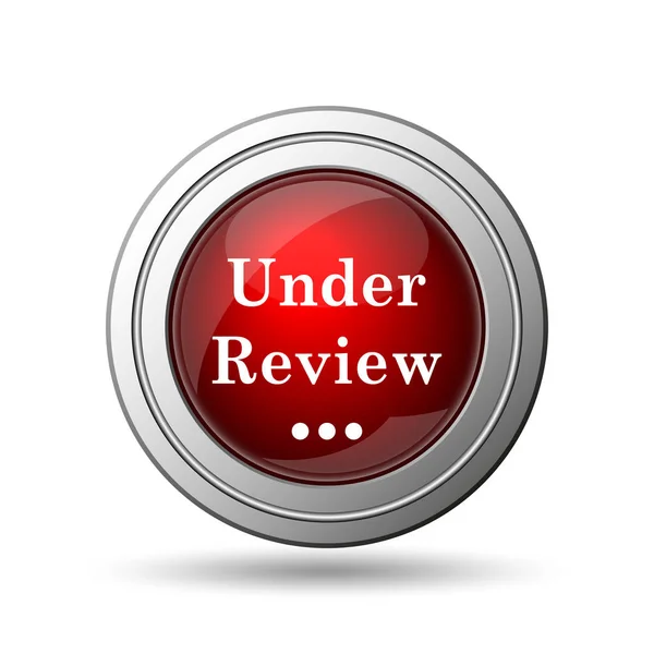 Review Icon Internet Button White Background — Stock Photo, Image