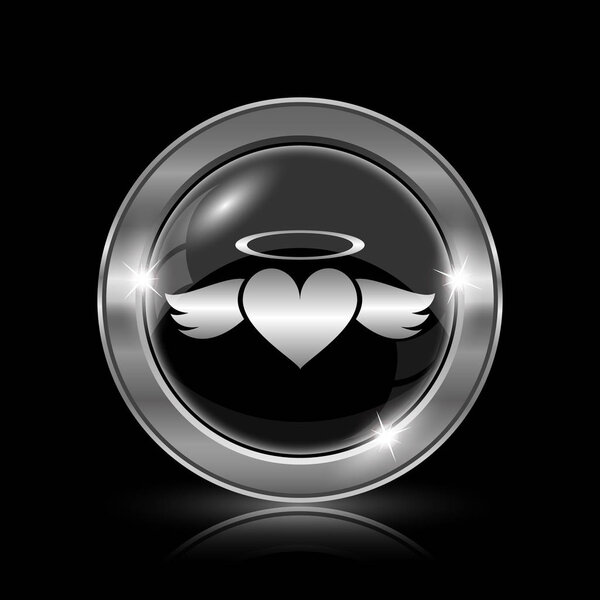 Heart angel icon