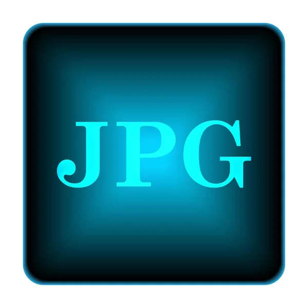 Ícone Jpg Botão Internet Fundo Branco — Fotografia de Stock