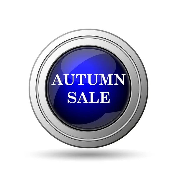 秋のセール アイコン 白い背景の上のインター ネット ボタン — ストック写真
