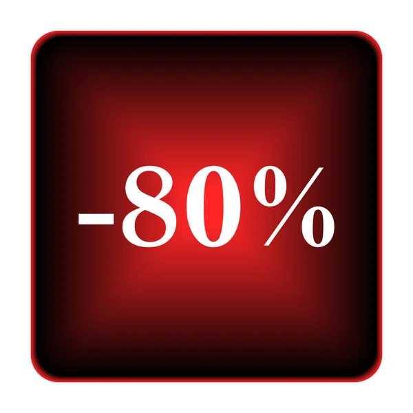 80 percent discount icon — Stock Photo, Image