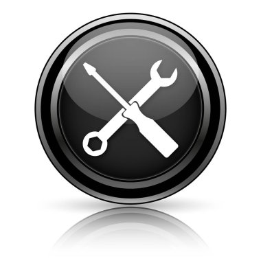 Siyah parlak simgesi