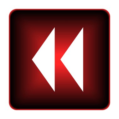 Geri sarma simgesi. Beyaz arka plan üzerinde Internet düğmesi