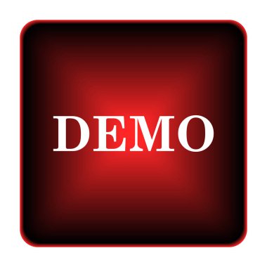 Demo simgesi. Beyaz arka plan üzerinde Internet düğmesi