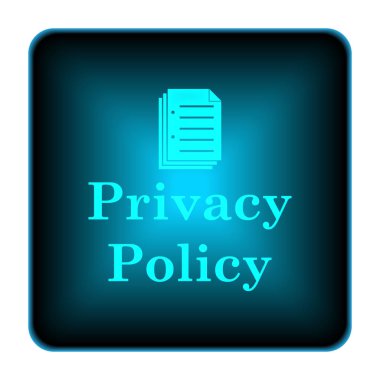 Gizlilik ilkesi simgesi. Beyaz arka plan üzerinde Internet düğmesi