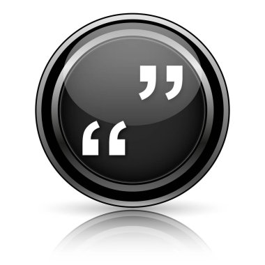 Beyaz arka planda siyah parlak simgesi