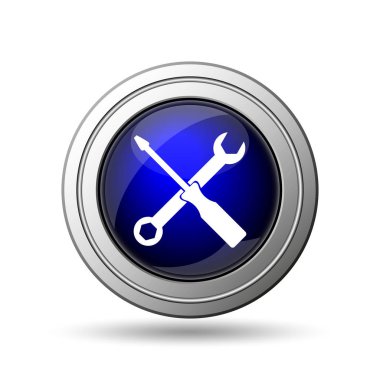 Araçlar simgesi. Beyaz arka plan üzerinde Internet düğmesi