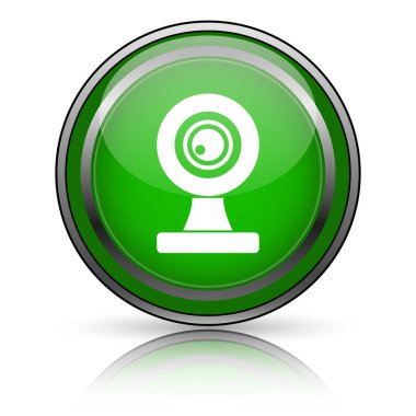 Beyaz arkaplanda parlak simge