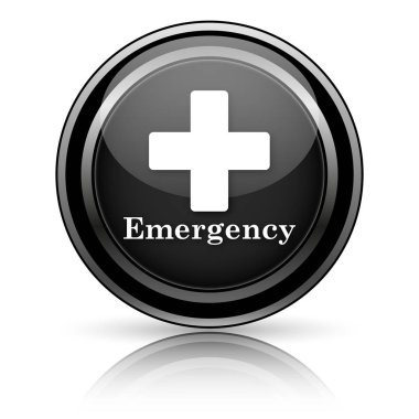 Beyaz arka planda siyah parlak simgesi