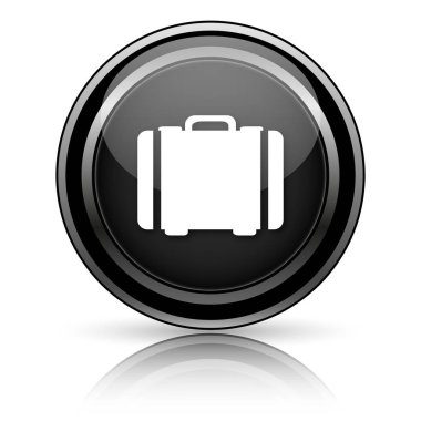 Beyaz arka planda siyah parlak simgesi