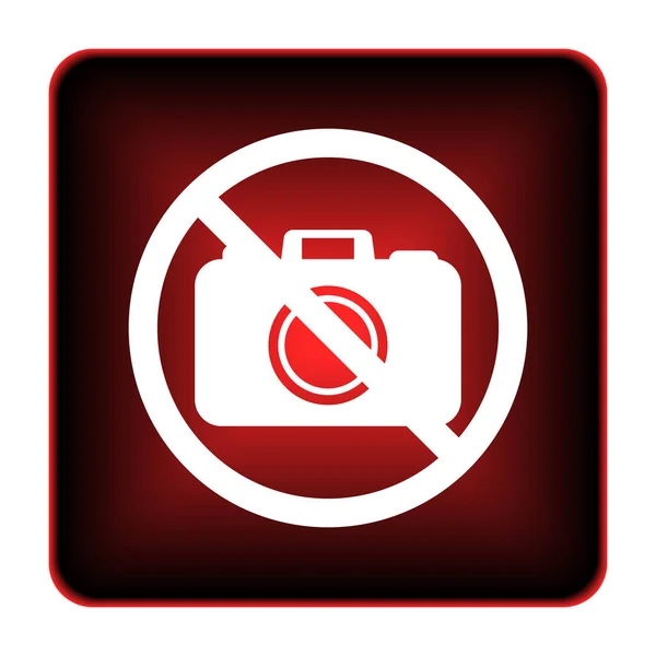 Заборонено Камери Значок Інтернет Кнопки Білому Тлі — стокове фото