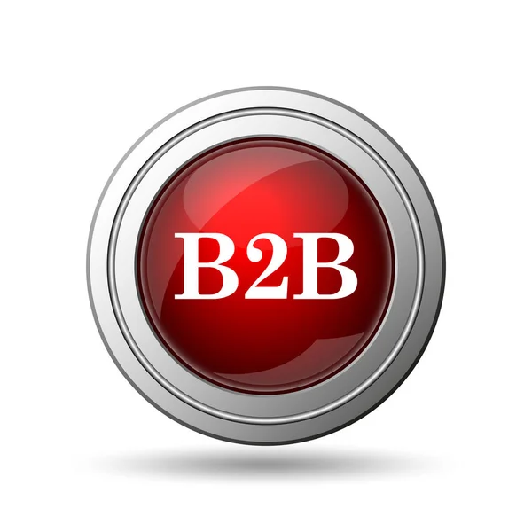 Icono B2B Botón Internet Sobre Fondo Blanco —  Fotos de Stock