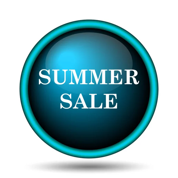 Summer Sale Icon Internet Button White Background — Stock Photo, Image