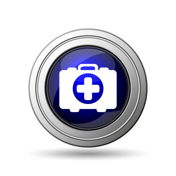 Medizinisches Taschensymbol Internet Taste Auf Weißem Hintergrund — Stockfoto