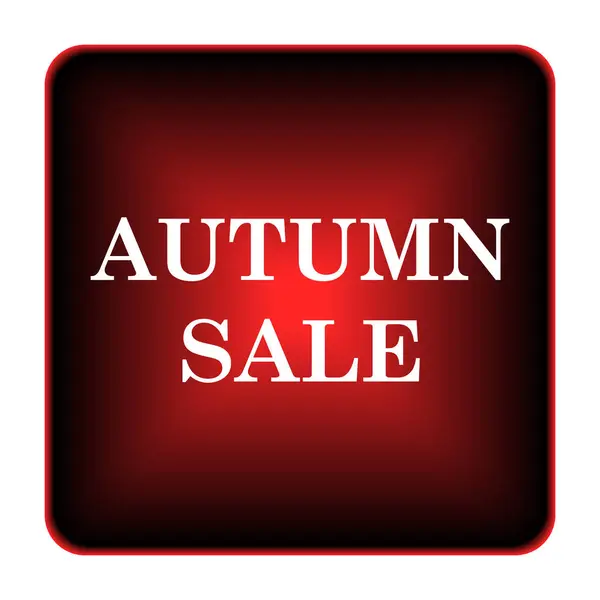 秋季销售图标 白色背景上的互联网按钮 — 图库照片