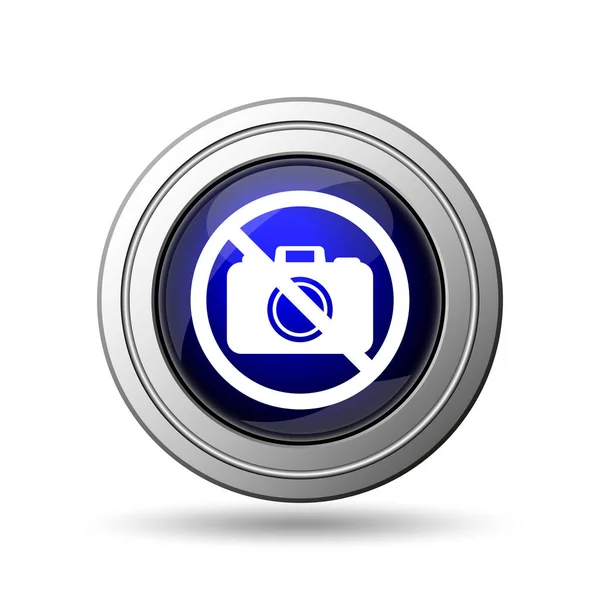 Forbidden Camera Icon Internet Button White Background — Stock Photo, Image