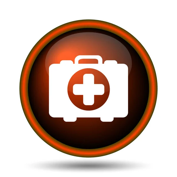 Medical Bag Icon Internet Button White Background — Stock Photo, Image