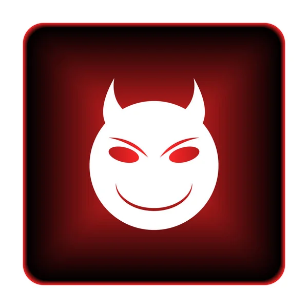 Икона Зла Кнопка Интернет Белом Фоне — стоковое фото