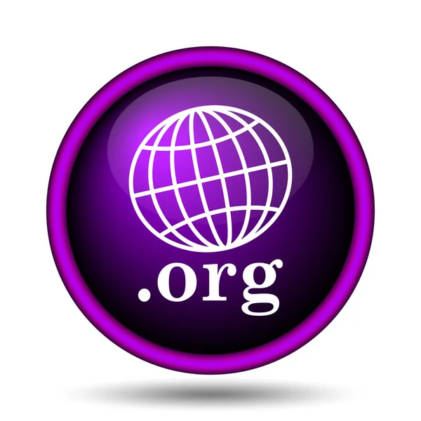 Icono Organización Botón Internet Sobre Fondo Blanco —  Fotos de Stock