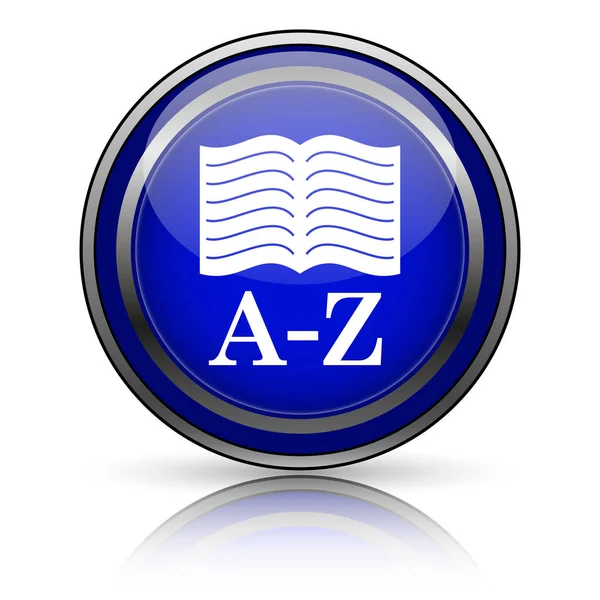 A-z boekpictogram — Stockfoto