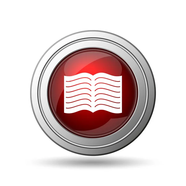 Book Icon Internet Button White Background — Stock Photo, Image