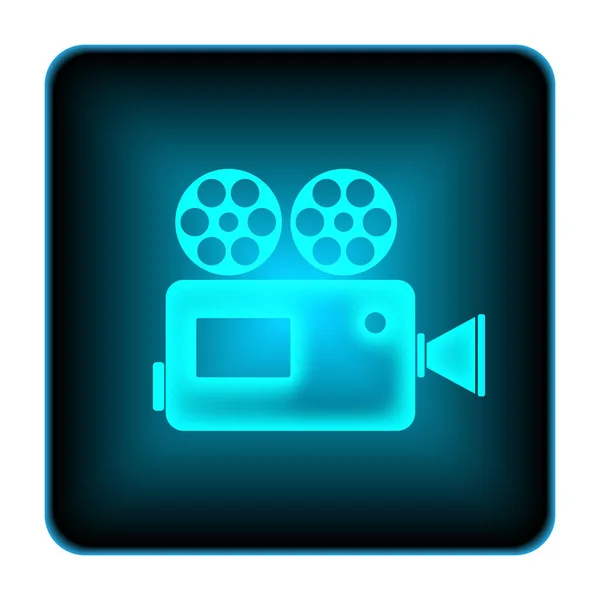 Video Camera Icon Internet Button White Background — Stock Photo, Image