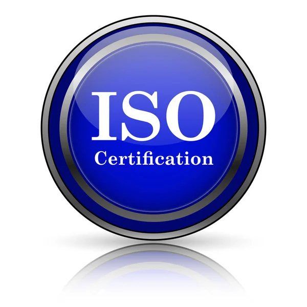 Icona di certificazione iso — Foto Stock