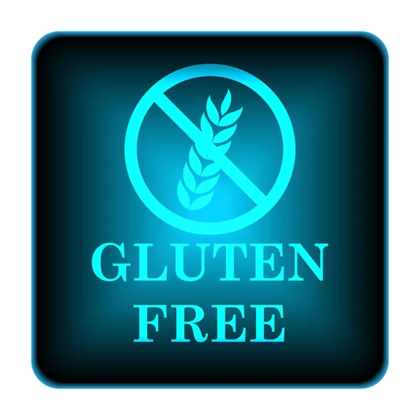 Gluten Free Icon Internet Button White Background — Stock Photo, Image