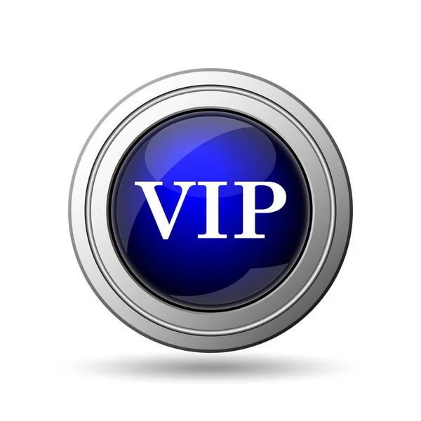 Vip Pictogram Internet Knop Witte Achtergrond — Stockfoto