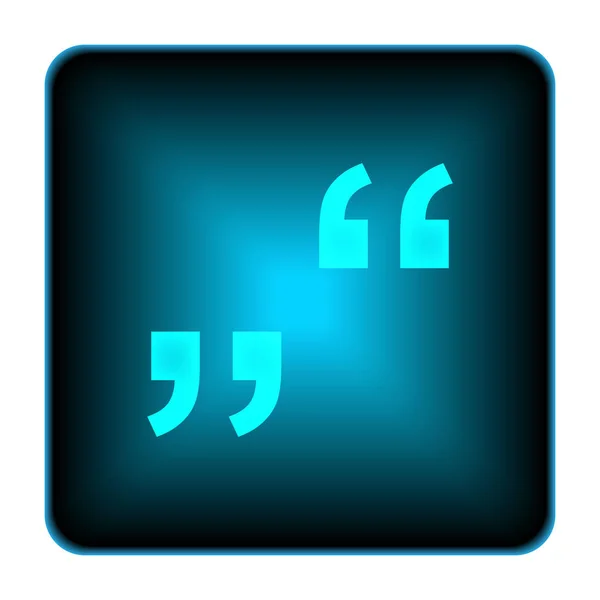 Quotation marks icon — Stock Photo, Image