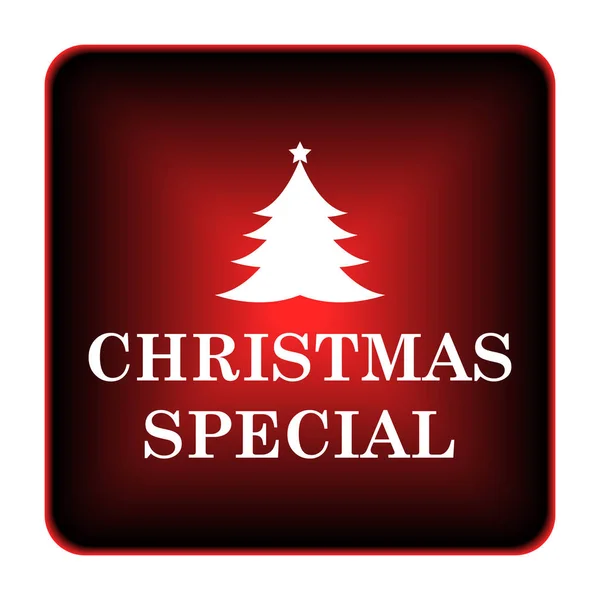 Christmas Special Icon Internet Button White Background — Stock Photo, Image