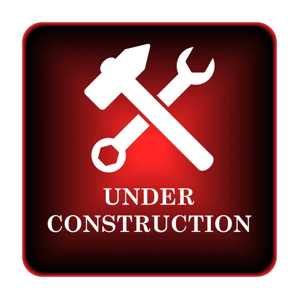 Construction Icon Internet Button White Background — Stock Photo, Image