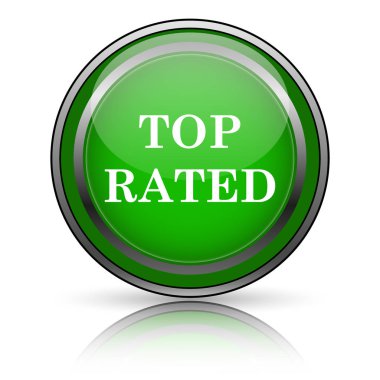 Beyaz arkaplanda parlak simge