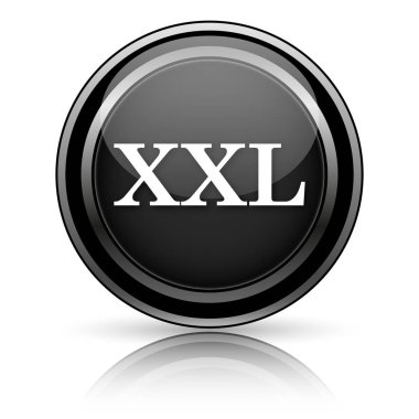 Beyaz arka planda siyah parlak simgesi