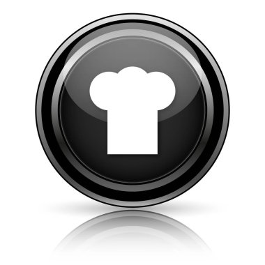 Beyaz arka planda siyah parlak simgesi