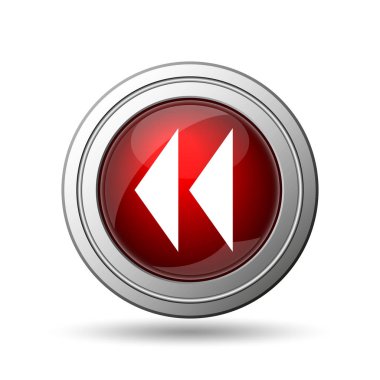 Geri sarma simgesi. Beyaz arka plan üzerinde Internet düğmesi