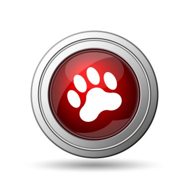 Pençe yazdırma simgesi. Beyaz arka plan üzerinde Internet düğmesi