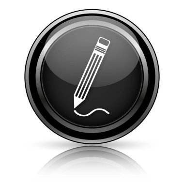 Siyah parlak simgesi