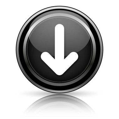 Siyah parlak simgesi