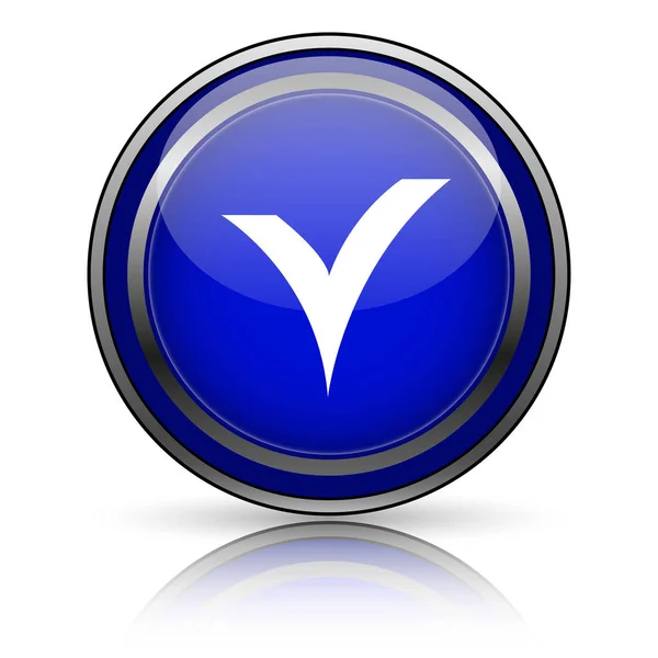 V angekreuztes Symbol — Stockfoto