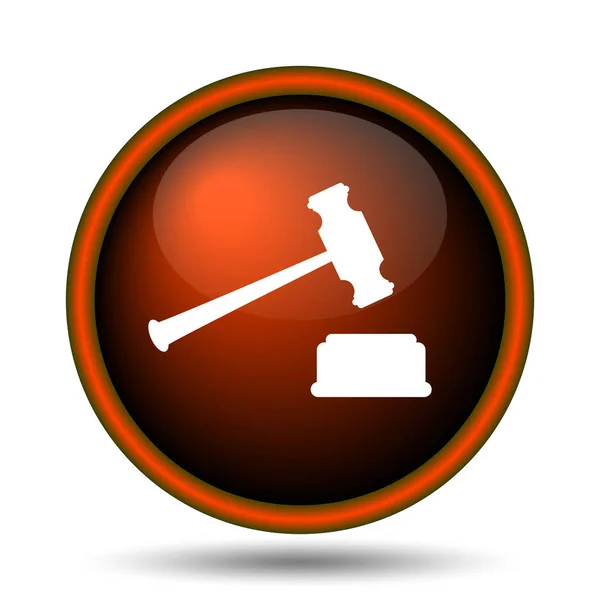 Judge hammer icon — Stock Photo, Image