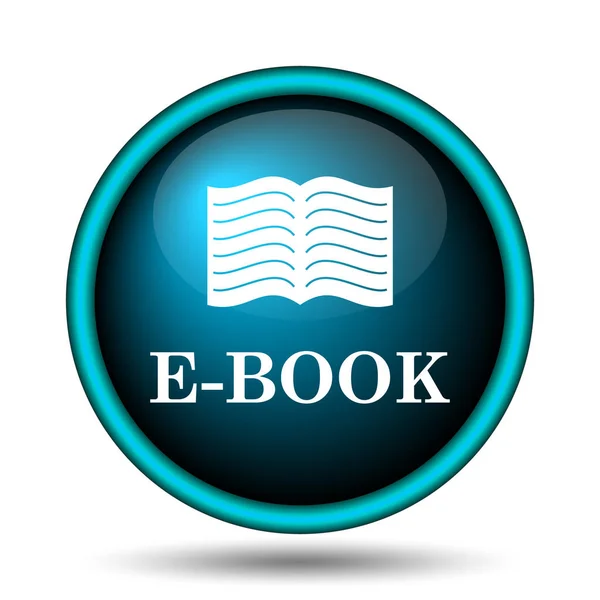 Ícone Book Botão Internet Fundo Branco — Fotografia de Stock