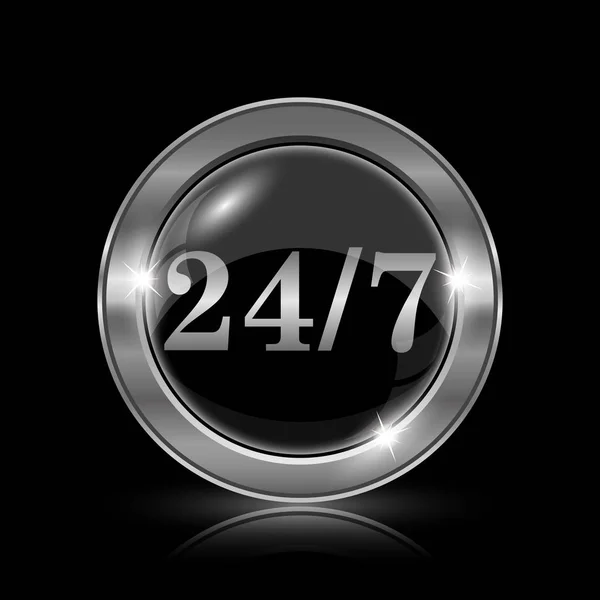 24 7 icon — Stock Photo, Image