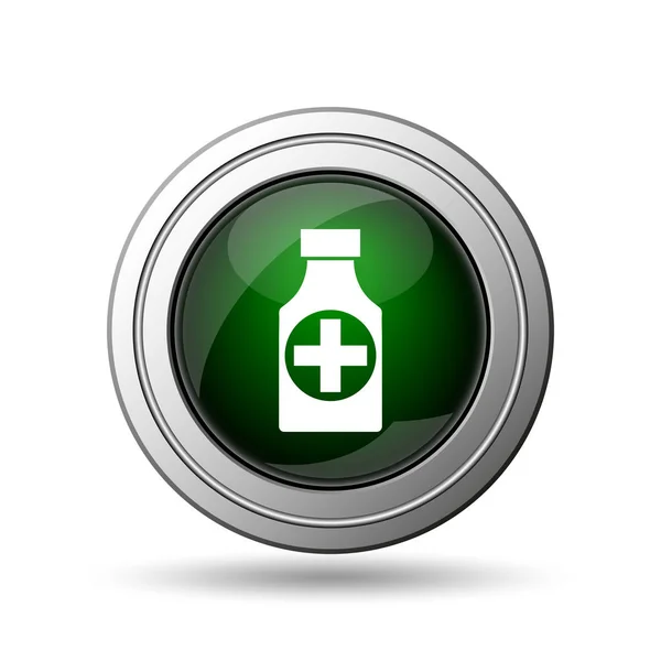 Pillole bottiglia icona — Foto Stock