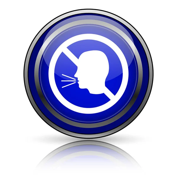 Blue Shiny Icon White Background Internet Button — Stock Photo, Image