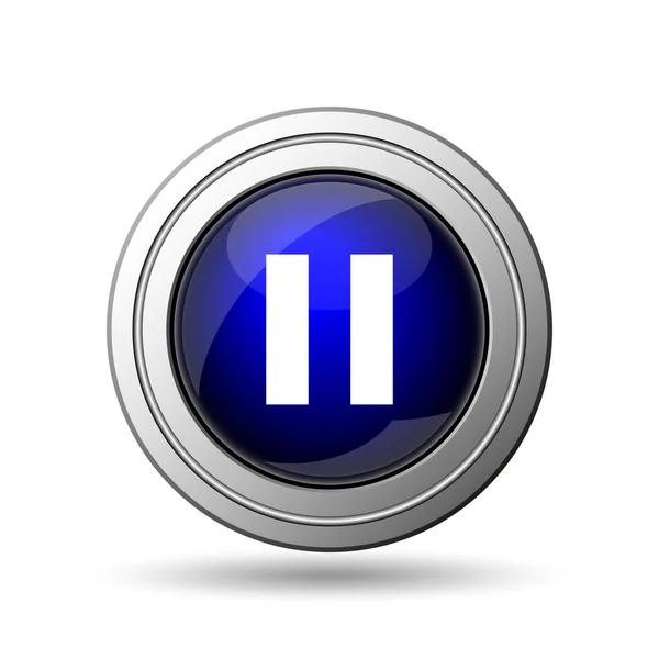 Pause Icon Internet Button White Background — Stock Photo, Image