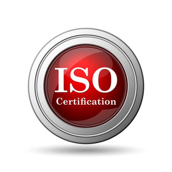 Ikona certyfikacji ISO — Zdjęcie stockowe
